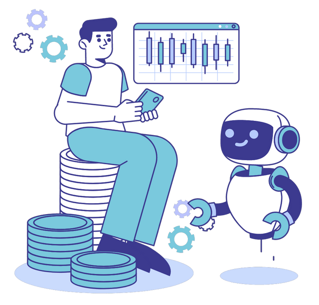 Digital Trading Assistant Character