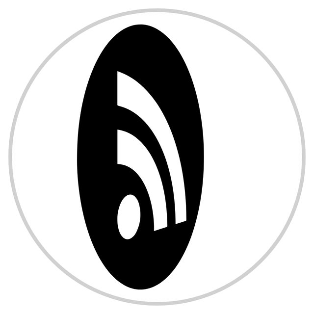 RSS 3D icon rotation Lottie JSON animation