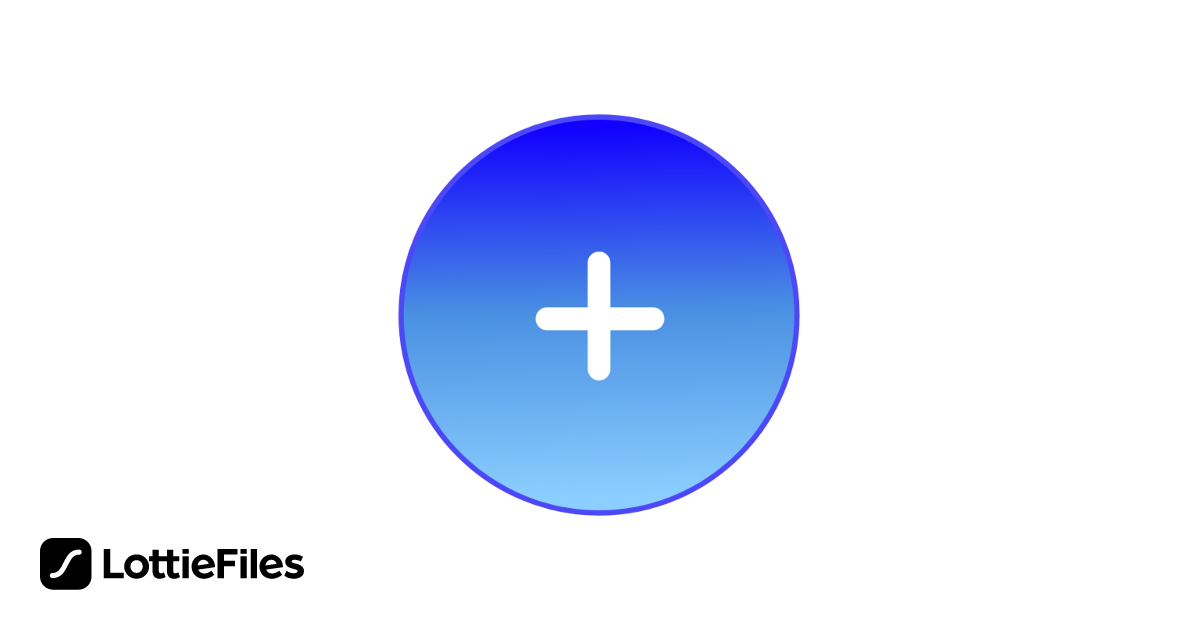 Free plus button - blue Animation by Janie | LottieFiles