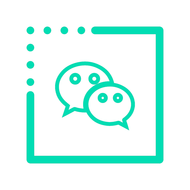 Wechat icon Lottie JSON animation