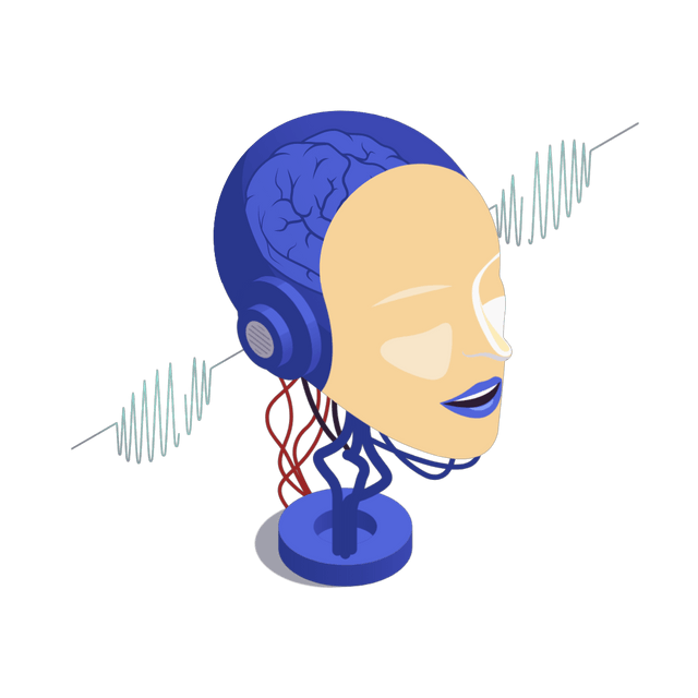Human sound wave Lottie JSON animation