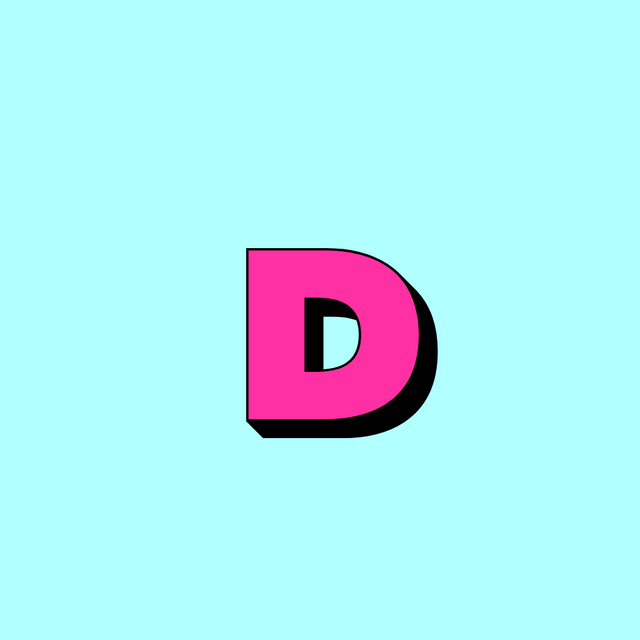 Letter Extruding effect