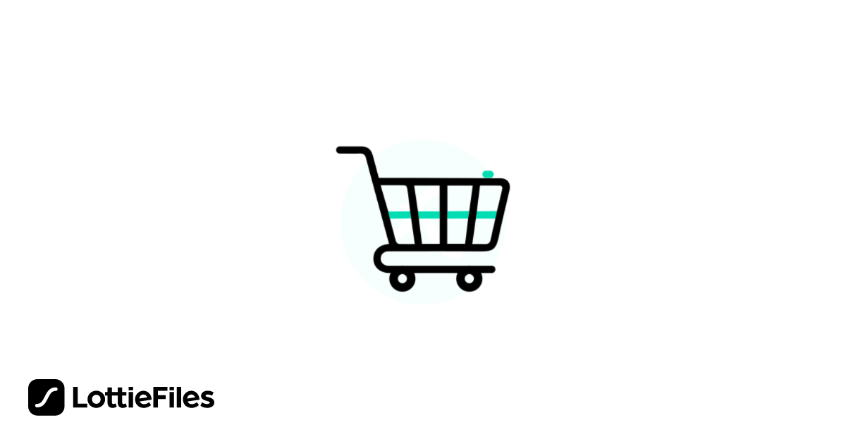 Shopping cart Lottie JSON animation by LottieJSON LottieFiles