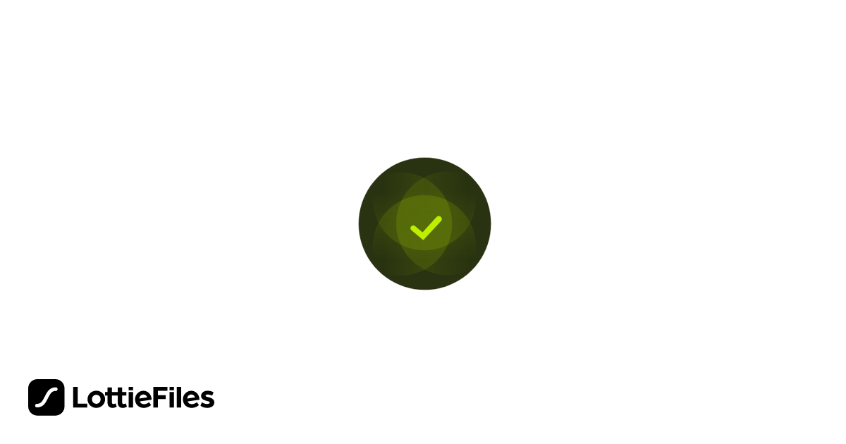 Free Tick + green circles Animation by Дарья Локатош | LottieFiles