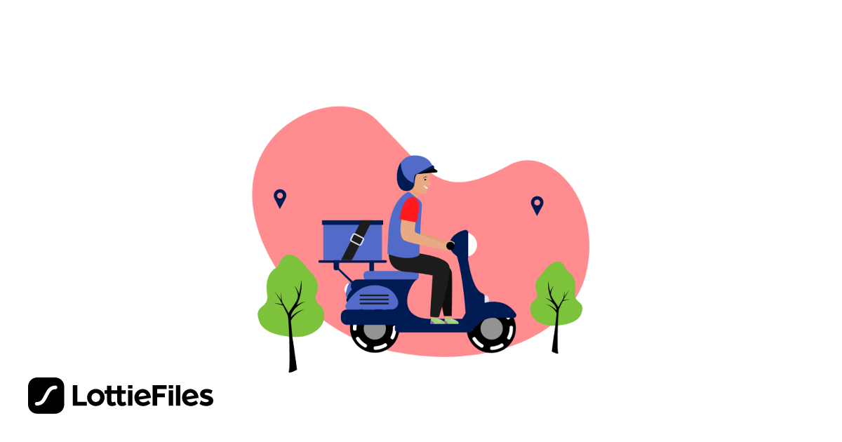 Free Delivery Rider Animation by Salman Ansari | LottieFiles