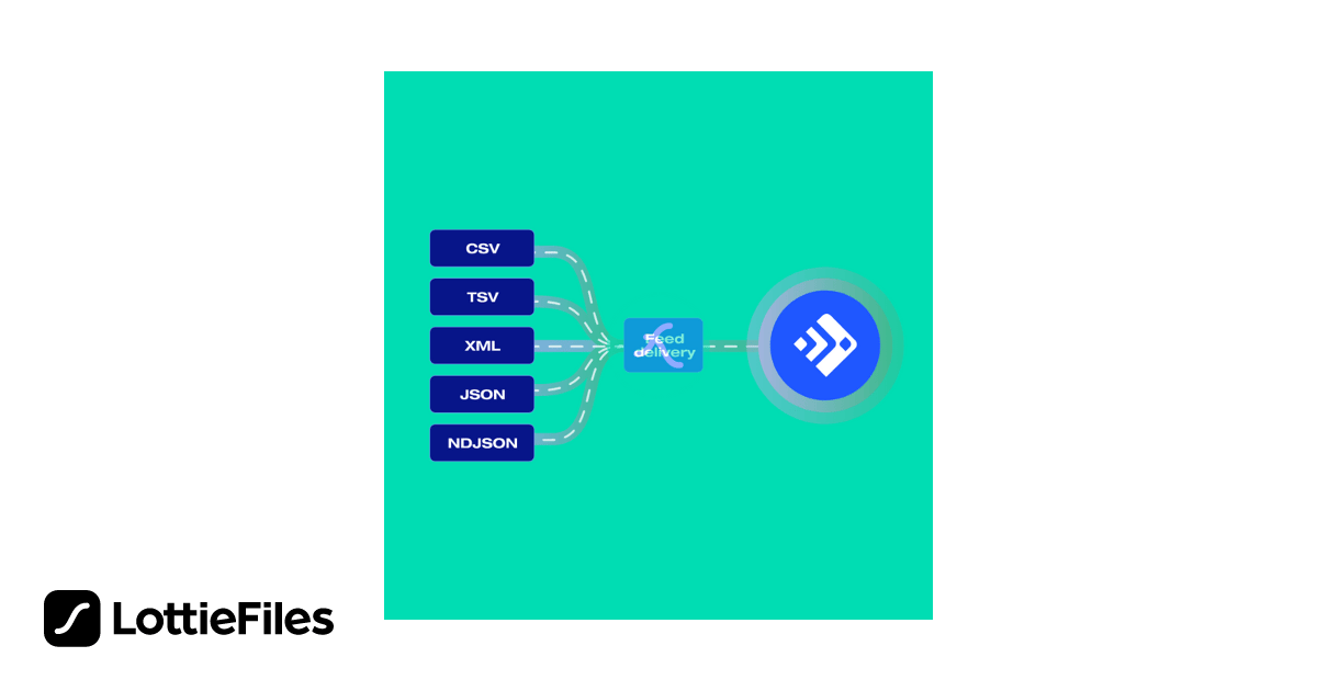slowly increase graph animated illustration download... Free Feedonomics delivery Lottie JSON animation Animation by ...