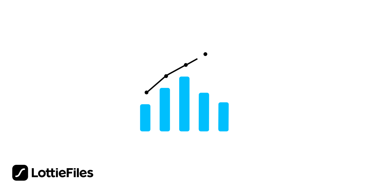 Blue & Black Bar Chart by FROST - LottieFiles