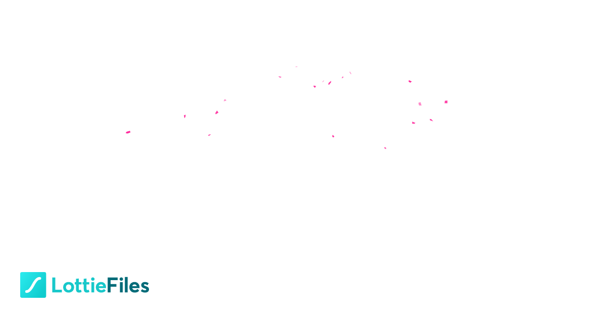 Pink confetti by Matt Gray LottieFiles