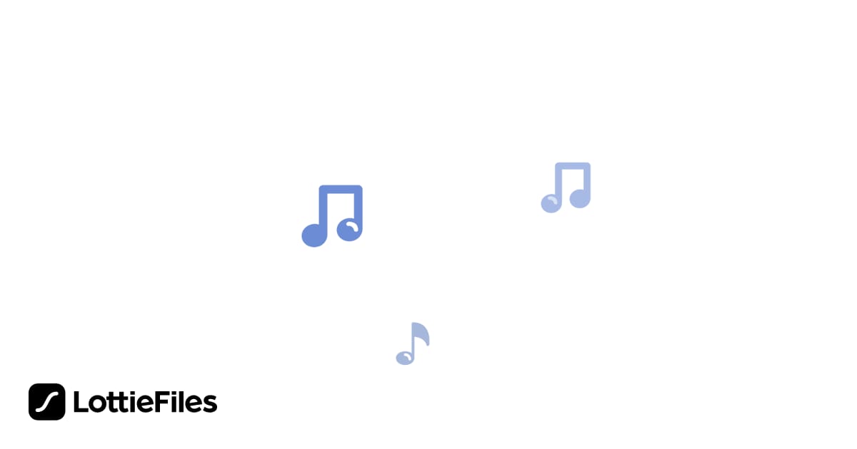 Free Music Notes Animation by Bar Zamir | LottieFiles