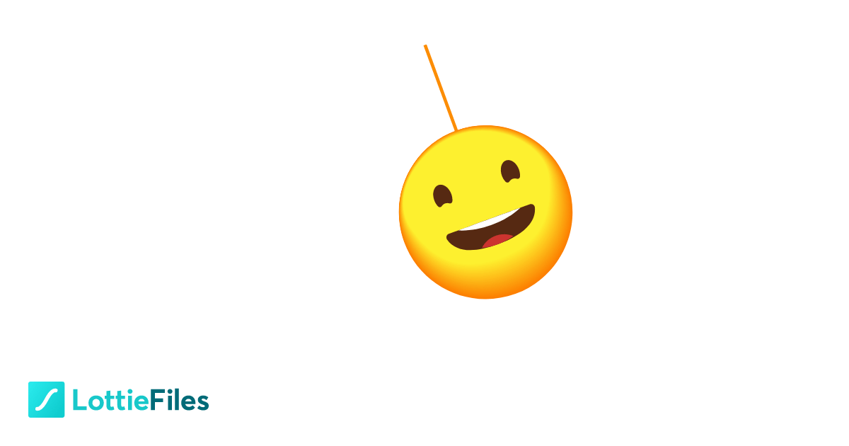 Swinging 3D Happy Emoji by Umer Khawer LottieFiles