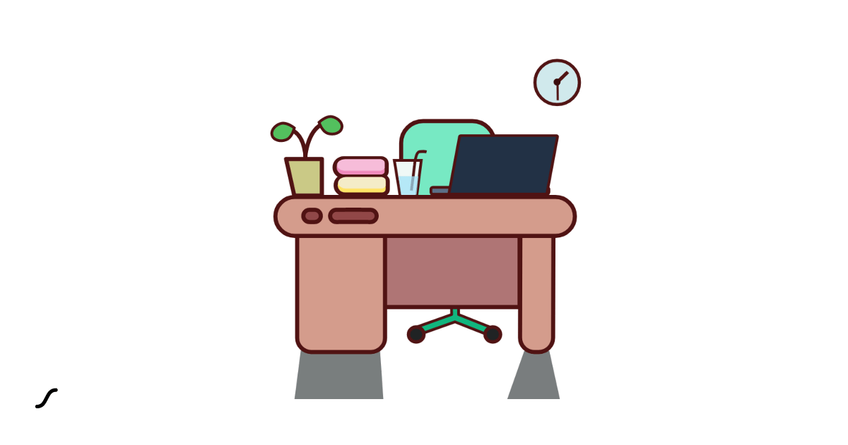 Work From Home Desk by john romeio LottieFiles