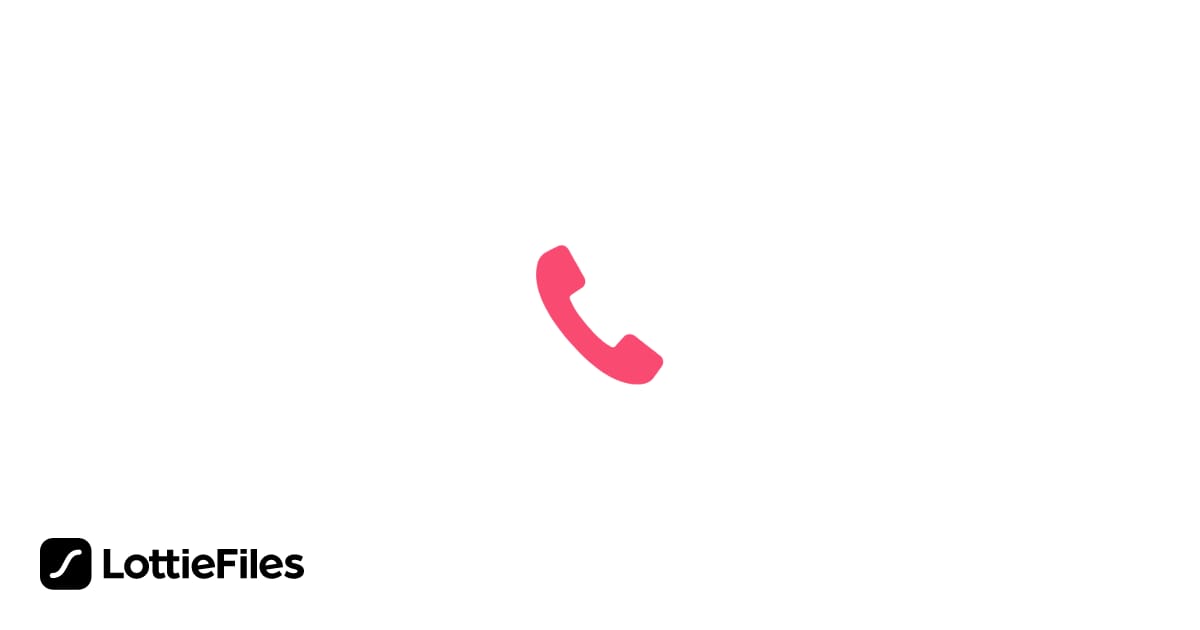 Animación gratuita de Call Pink Phone Icon Shake de Lear | LottieFiles
