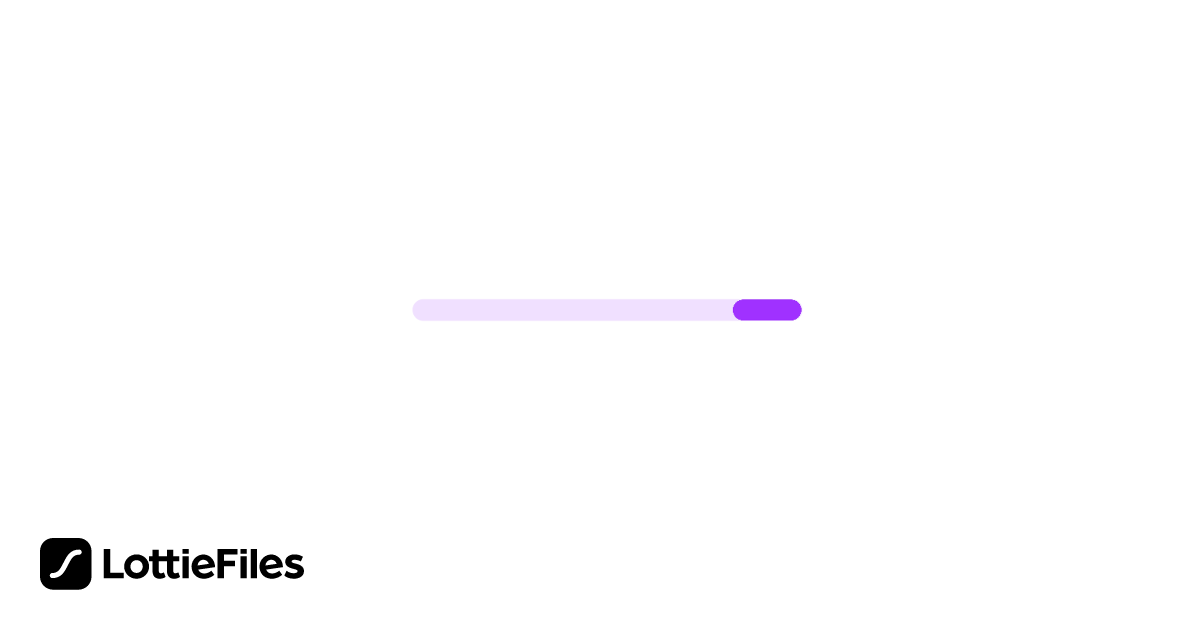 Free Simple Loading Bar 2 Animation by Wt. Motion | LottieFiles