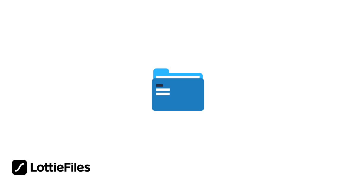Free Blue open and close folder Animation by Chibuike Nathan | LottieFiles