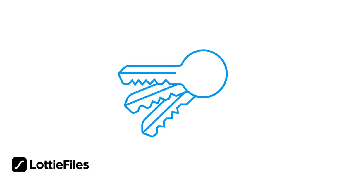 Keys Keychain Sign In Locked by David Tanner LottieFiles