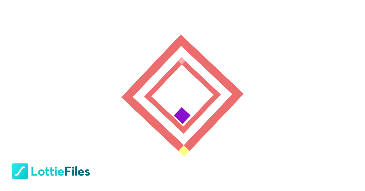 Dotted diamond shape animation by Abdul Latif - LottieFiles