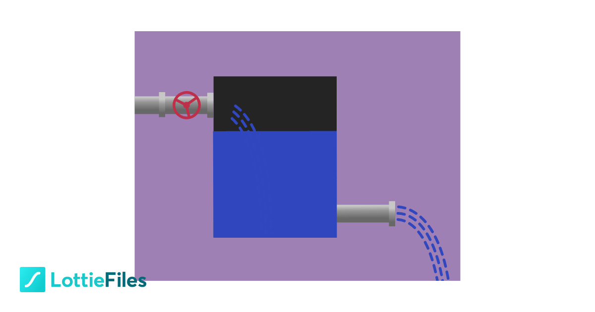 Pipes and tanks Capacitors explanation by Joana Barreira LottieFiles