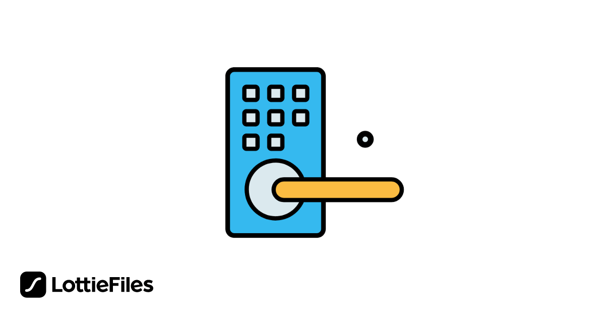 Free Door Lock Animation by Logix Studio LottieFiles