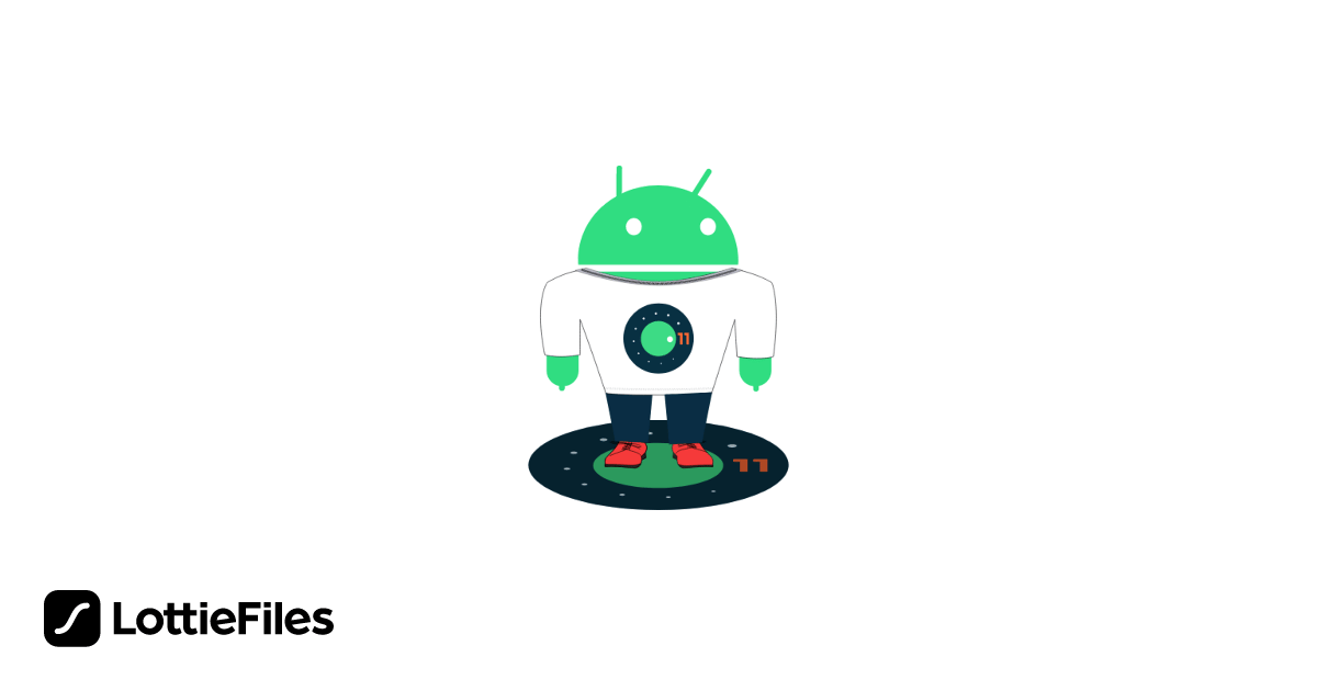 Free android-11-bugdroid Animation by Aravinth | LottieFiles