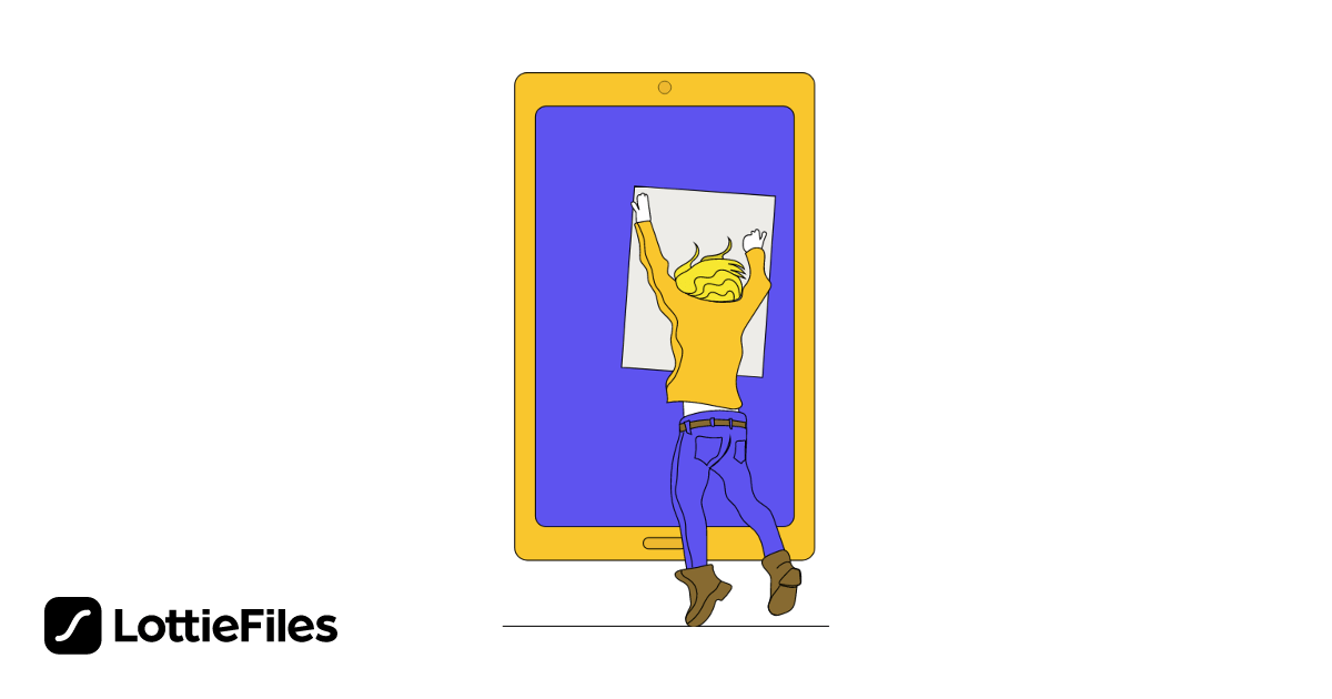 Bear Branding의 무료 Man Posting Image 애니메이션 로티파일