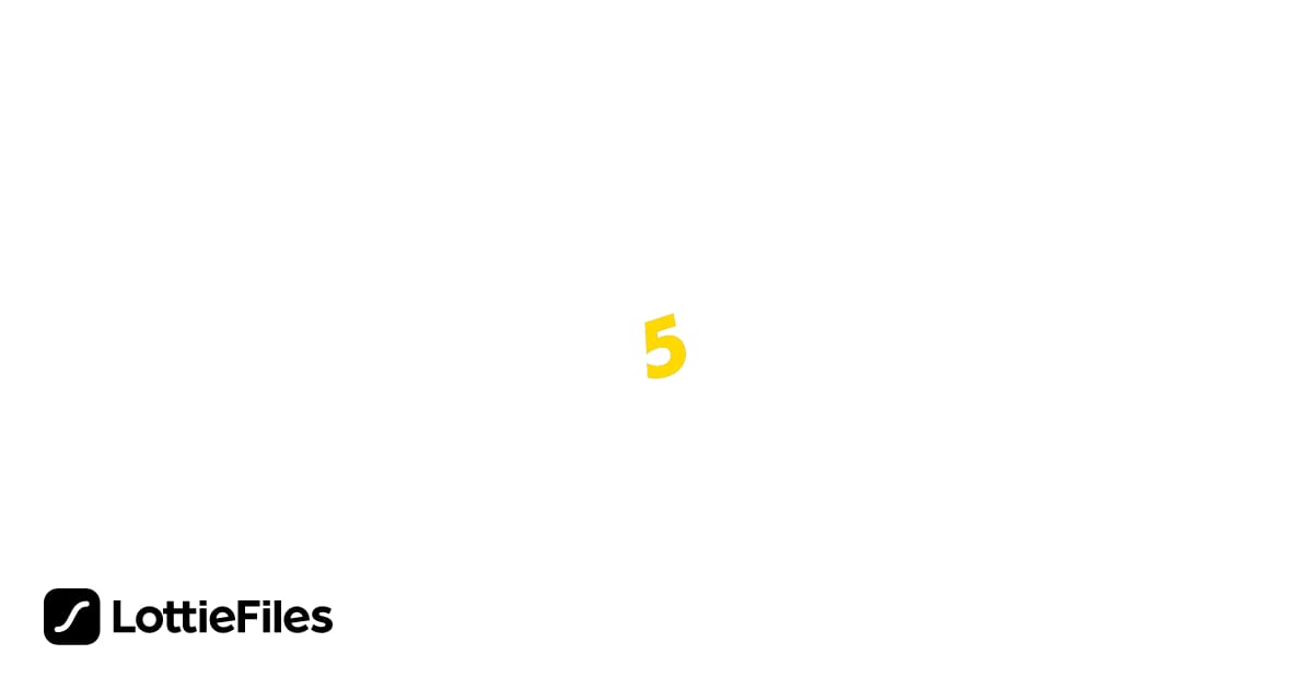 Free Countdown Animation by cloudcollector | LottieFiles