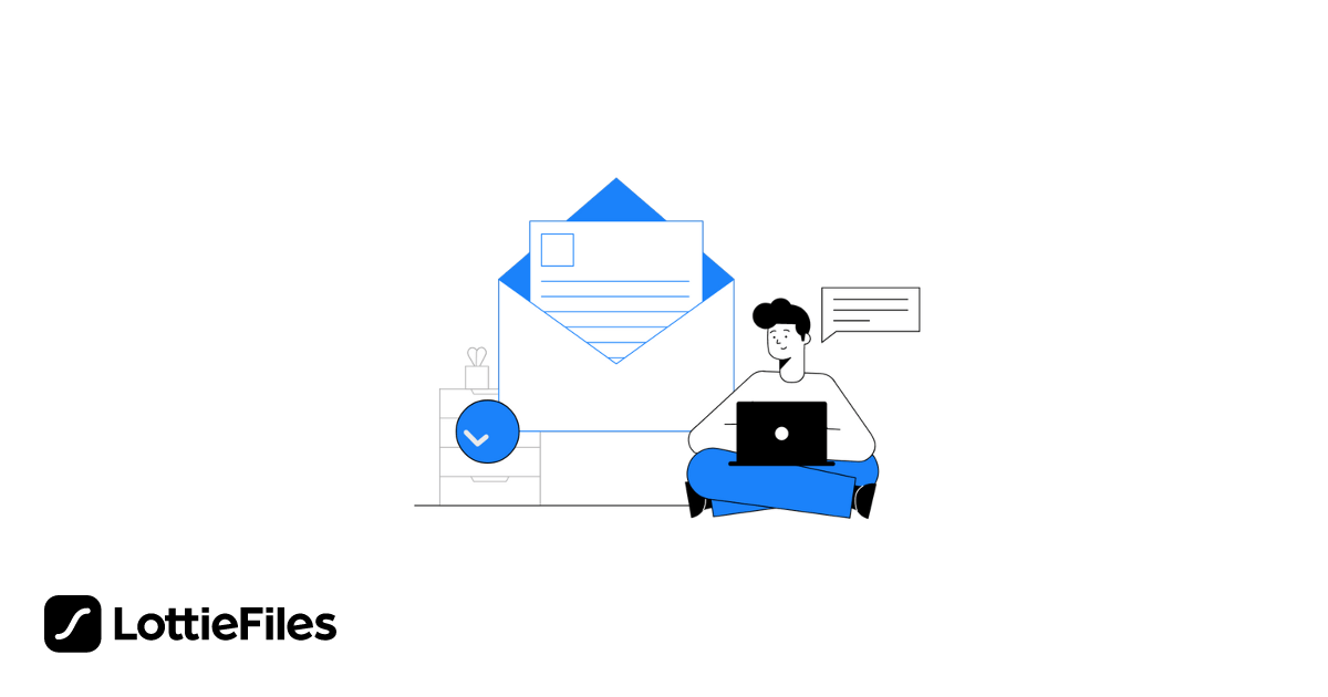 Email Character Animation by Hassan Horbane - LottieFiles
