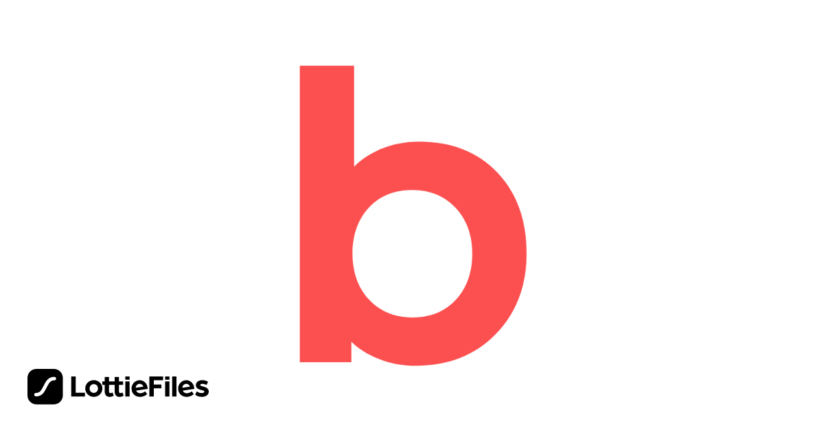 Free Letter B Animation by Rita Silva | LottieFiles