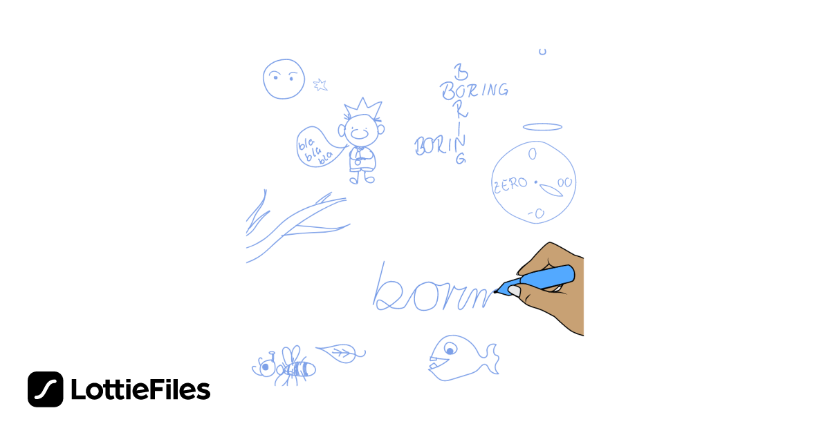 Free Meeting doodle - Boring Animation by Sabine Thaler | LottieFiles