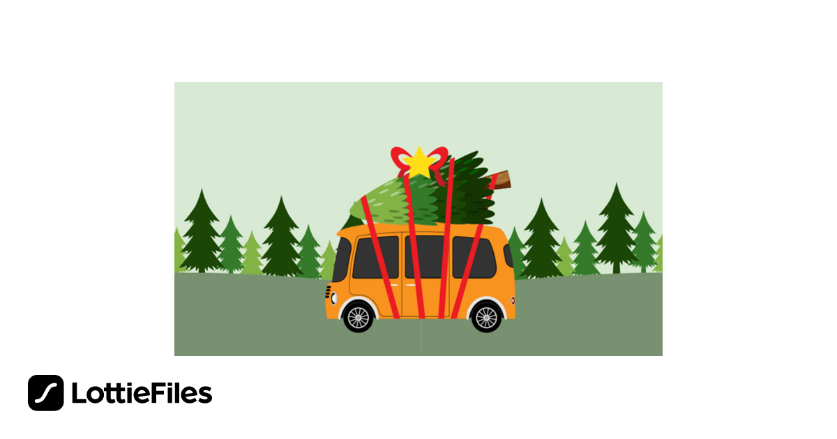 Christmas Tree Delivery by Uzair S. LottieFiles