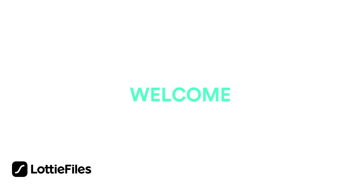 Free Welcome Animation by Rafael Elena Torremocha | LottieFiles