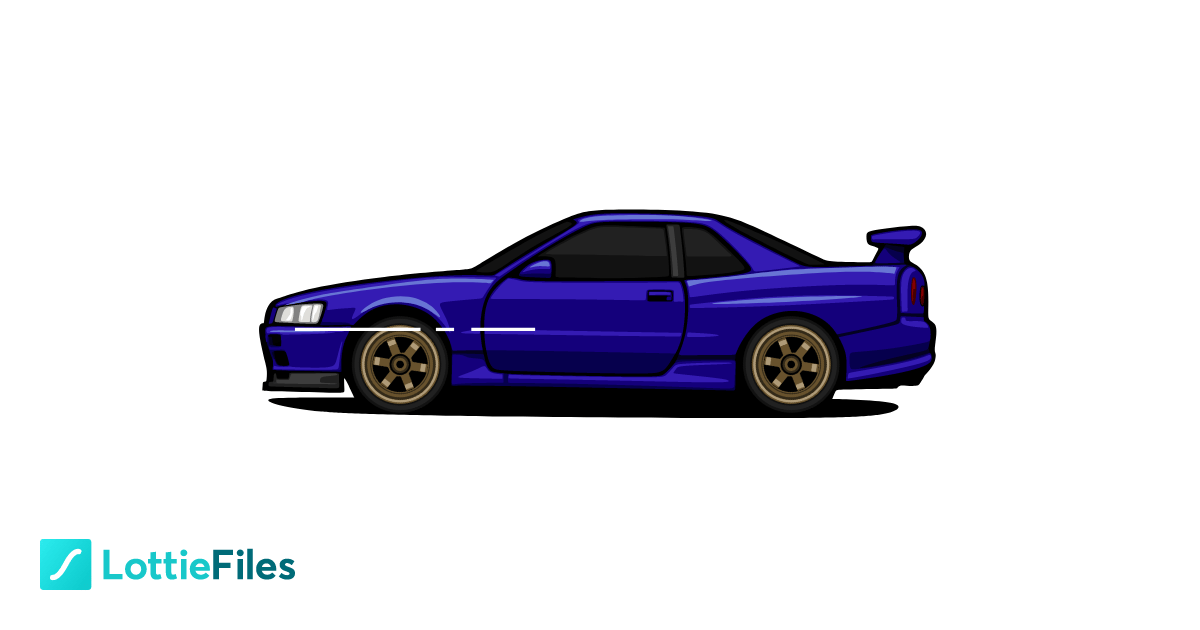 NISSAN SKYLINE R35 by Xavier Ledieu - LottieFiles