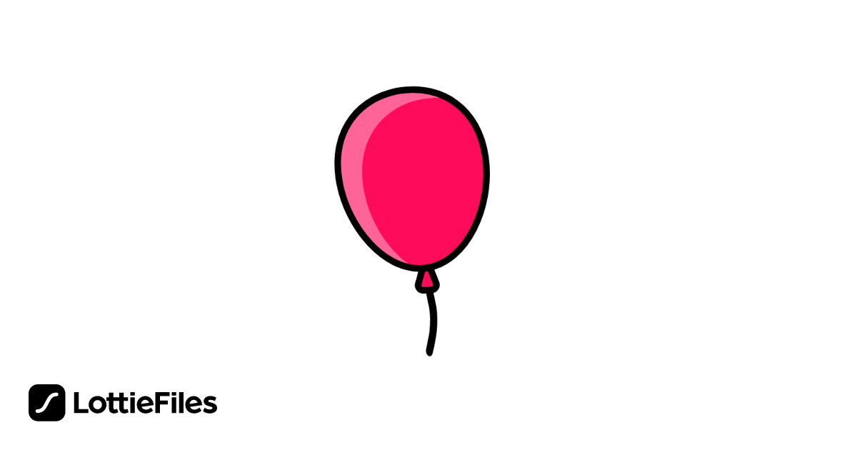 Free Red Balloon Animation by Victoria Shelest | LottieFiles