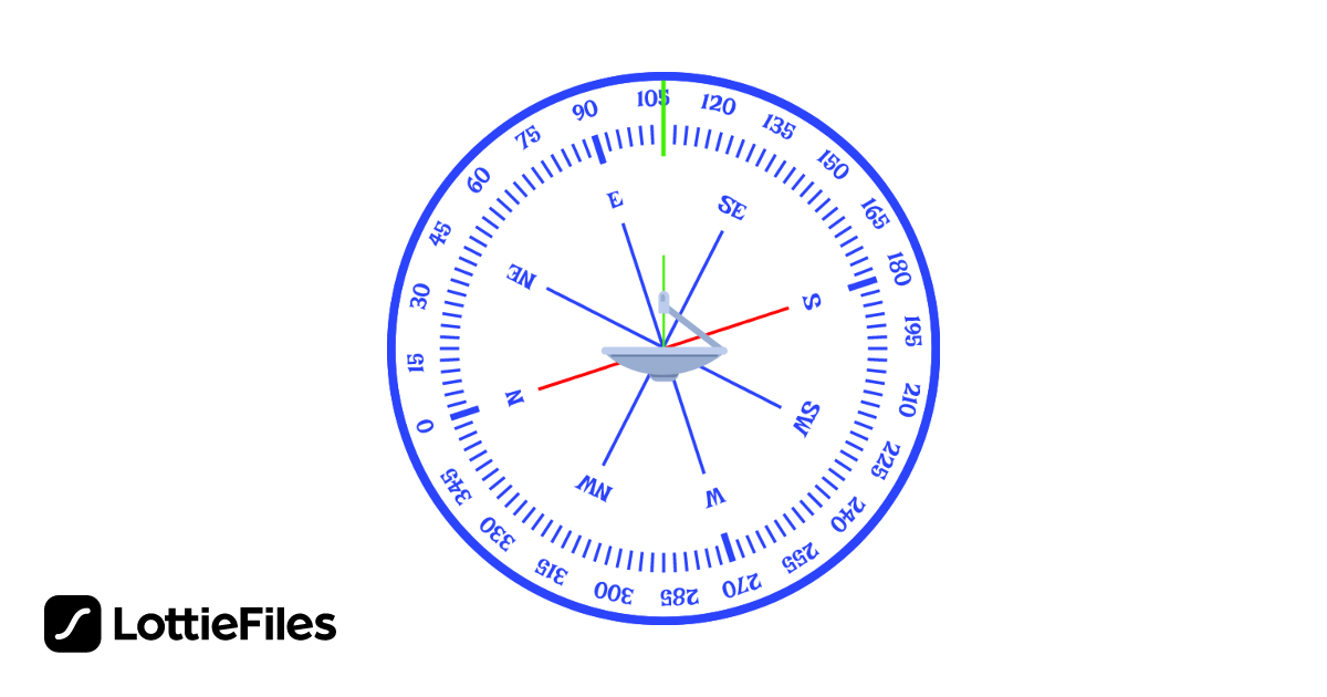 Free Compass Rotation Angle 108 Animation by Ali Tamoor LottieFiles