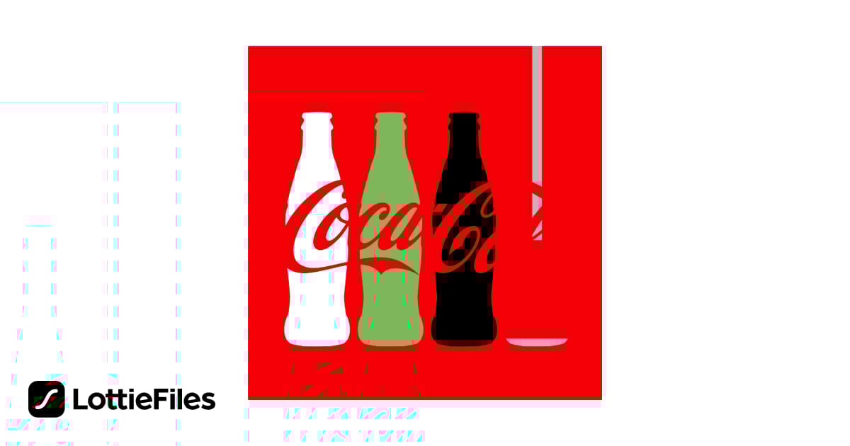 CocaCola Bottle Logo Reveal by James Boughton LottieFiles
