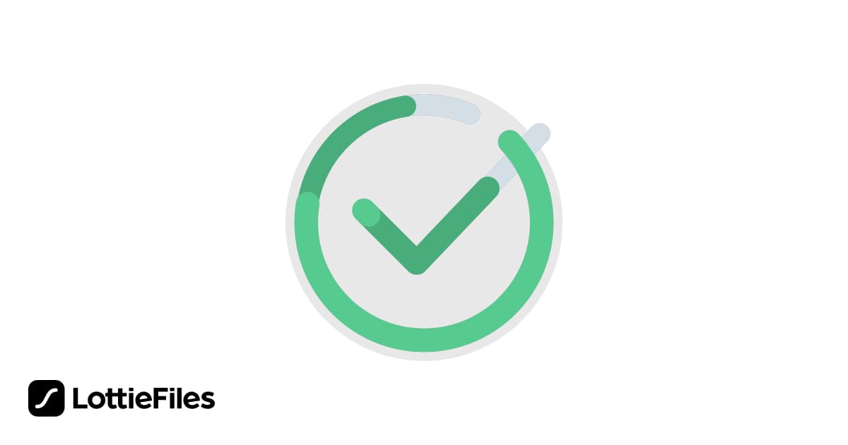 Free Green tick Animation by Adam Beasant | LottieFiles