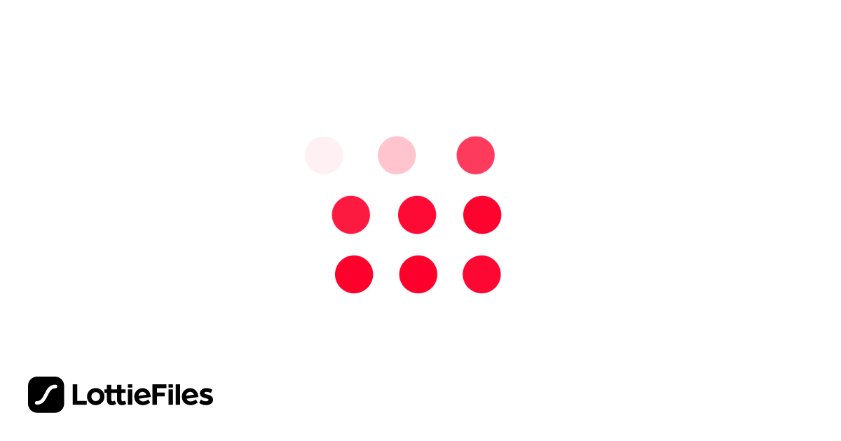 Revealing Squared Circles Red by Dhinesh VM LottieFiles