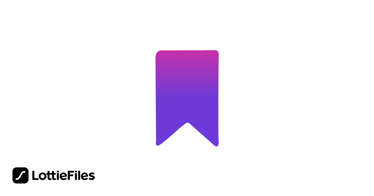 Free bookmark Animation by Mervin Paul | LottieFiles