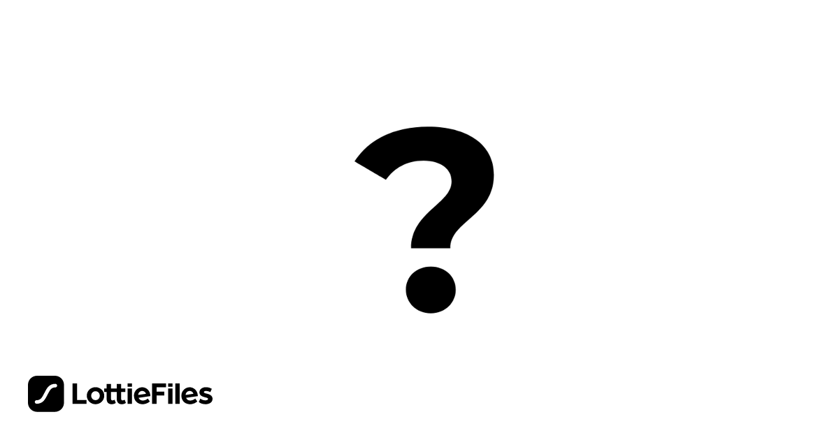 Bouncing Question Mark by Kel Richardson LottieFiles