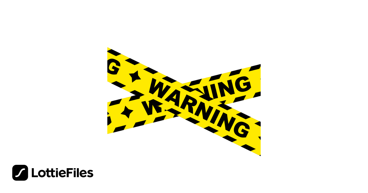 Free Warning Tape Animation by Ana Florez | LottieFiles