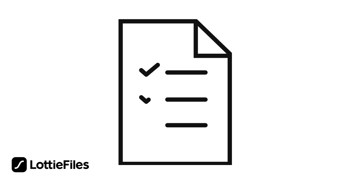 list tick by Chirag - LottieFiles