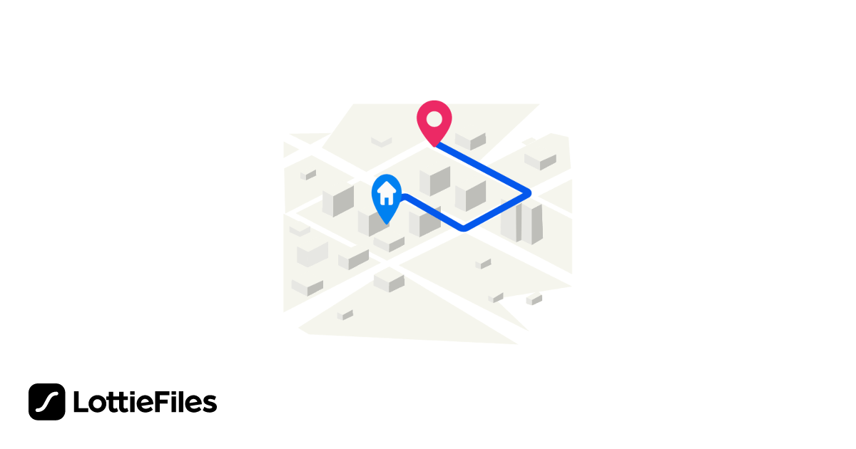 Free Map Routing Animation by Oscar Luna | LottieFiles