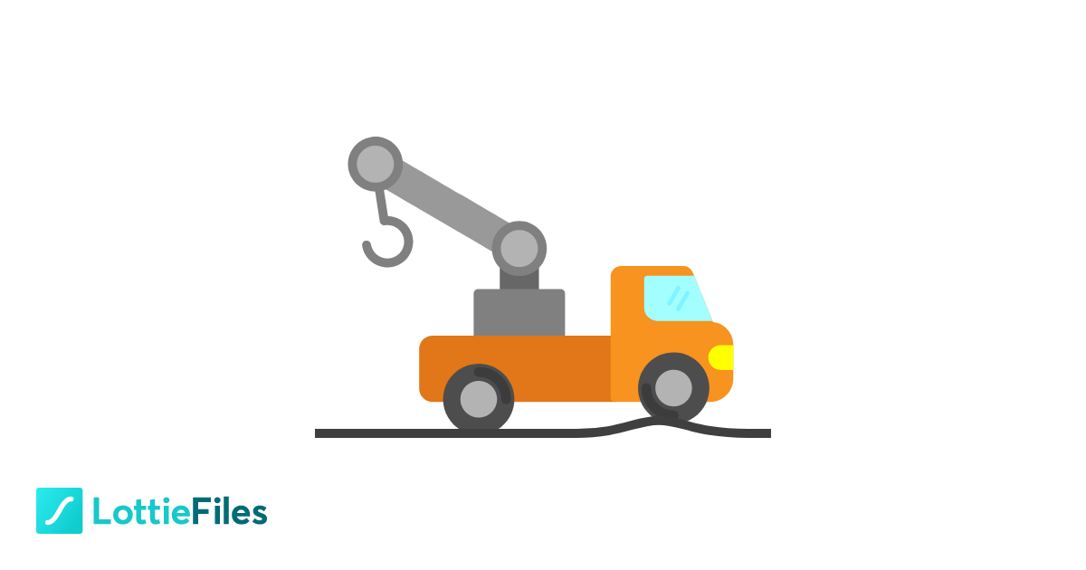 crane truck delivery by MD Abdur Rahim LottieFiles