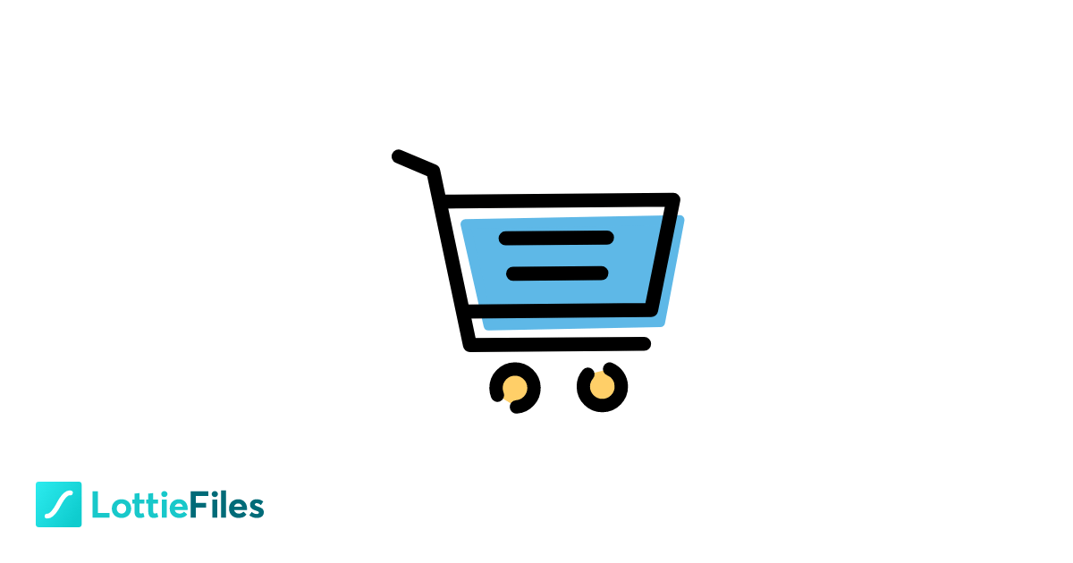 Animated shopping cart by Saddam Hussain - LottieFiles