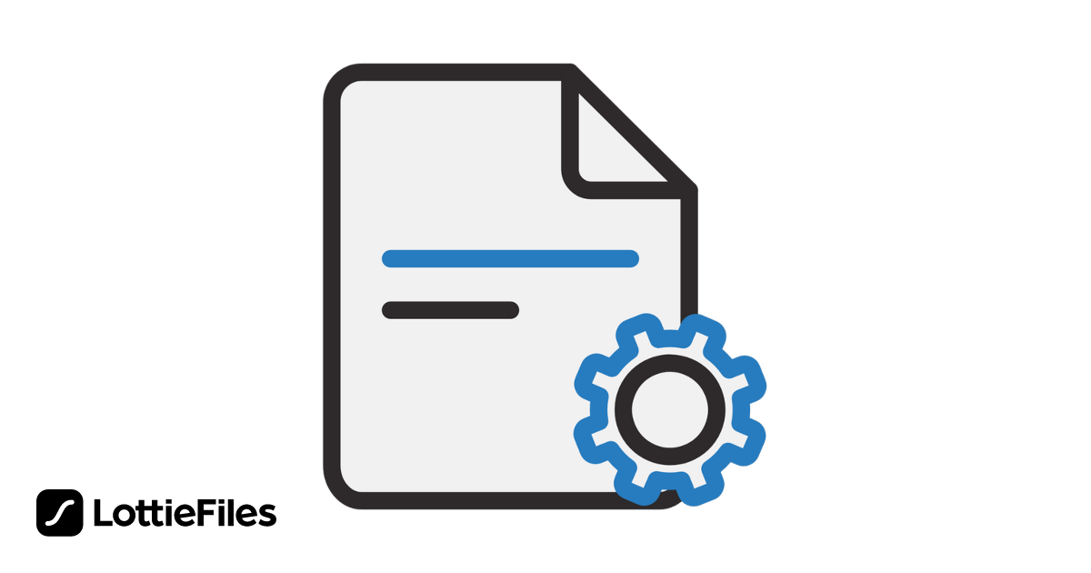 Free FILE SETTING Animation by BEARicons | LottieFiles