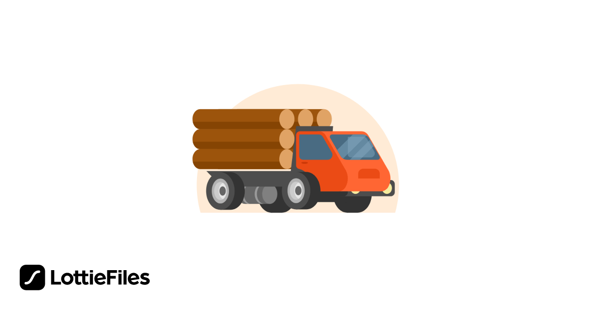 Free Timber carrier/Truck Animation by Panda Pixels | LottieFiles