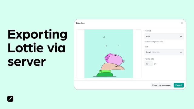 How to export Lottie as MP4 or GIF