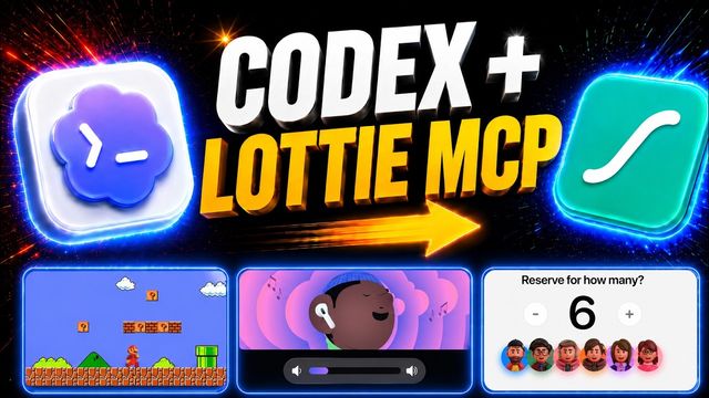 OpenAI Codex Tutorial: Automatically Create and Edit Lottie Animations with AI