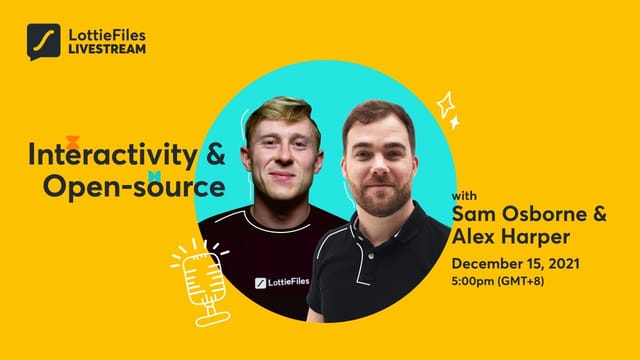 [Livestream] Interactivity & open-source