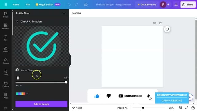 Dynamic Design Guide: Creating Animations with Lottie File in Canva Step-by-Step!