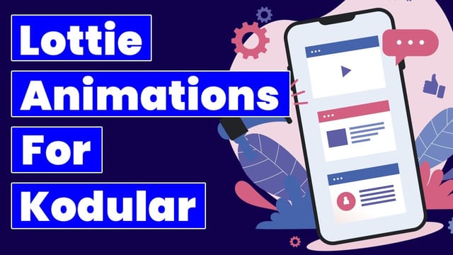 How to use Lottie Animation component in Kodular | Offline & Online | Animations